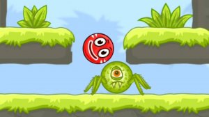 Красный Шар в игре Bounce Ball 5 Уровни 36-40