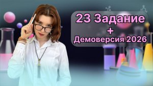 Демоверсия ЕГЭ 2026 и 23 задание. Летняя школа 2025 Adrenaline  Химия ЕГЭ
