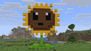Майнкрафт но я построил подсолнух из PvZ