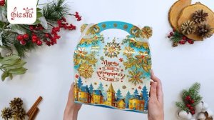 Новогодние коробки. Подарочная коробка «Винтаж» - упаковка для сладких подарков к Новому Году