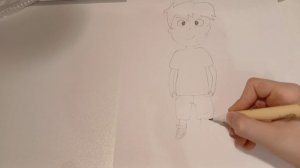 Рисуем вместе мальчика.