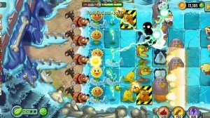 Растения против Зомби 2. Замороженные пещеры. День 15.