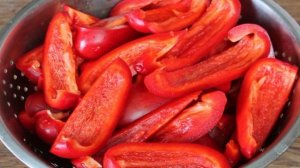 Болгарский перец в масле на зиму