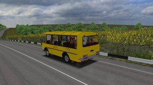 Перевозка детей на соревнования и обратно на ПАЗ-320538-70 по карте Большая Деревня 1.1