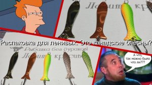 Распаковка для ленивых. Это канадские блёсны?