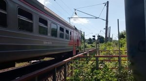 ЭД9М 0267 Сообщением Аэропорт Кневичи Владивосток, перегон Артём Артём Приморский 1