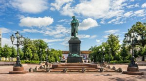 Перенос памятника А.С. Пушкину с Тверского бульвара на Страстную площадь