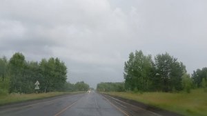 Трасса Новосибирск-Новокузнецк. Апокалипсис, шторм, ливень, сильный дождь, гроза