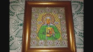 Бисерная вышивка Блаженная Матрона Московская.mp4