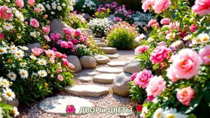 Как красиво посадить цветы во дворе и на участке фото идеи для вдохновения (72)