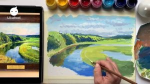 Новый курс “Пейзаж гуашью” от Lil.School