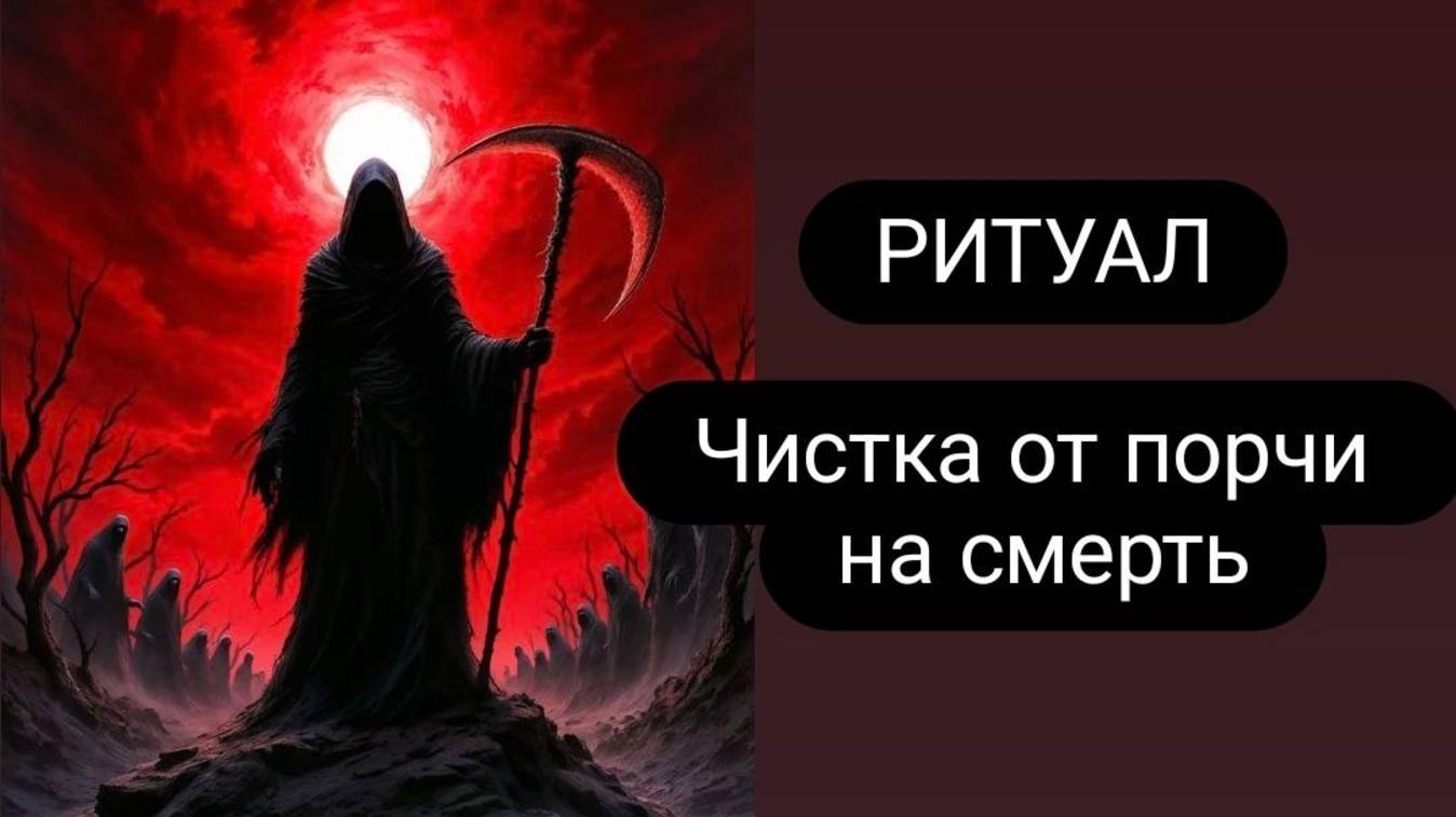 Ритуал- чистка от порчи на смерть. #отпорчинасмерть # чистка #ритуал #порчанасмерть