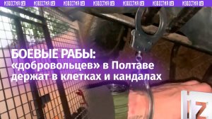 В клетках и наручниках: ТЦКшники в Полтаве держат «добровольцев», как зэков. Шок-кадры