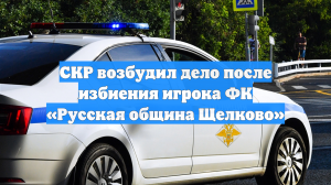 СКР возбудил дело после избиения игрока ФК «Русская община Щелково»