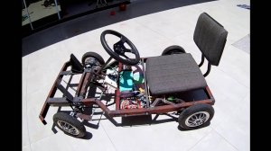 Самодельный электрокартинг 4x4 1400w часть 3