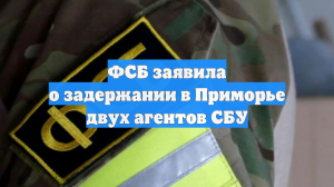 ФСБ заявила о задержании в Приморье двух агентов СБУ