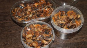 Жареные шампиньоны.