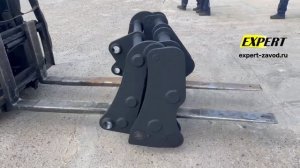 Быстросъем механический на фронтальный погрузчик 3 на 4 точки, с адаптером