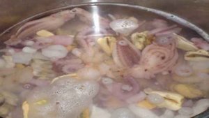 Жареный морской коктейль