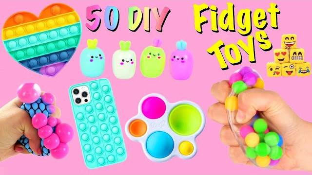 50 идей для создания интересных игрушек анти-стресс своими  руками. Fidghet toys