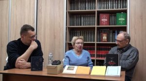 Встреча в офисе Ладомира. Т.В.Маркова и Ю.Михайлов - о В.Б.Микушевиче.