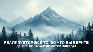 ДЕНЬГИ НЕ ЗАКАНЧИВАЮТСЯ НИКОГДА, РЕАЛИЗУЕТСЯ ВСЁ ТО, ВО ЧТО ВЫ ВЕРИТЕ