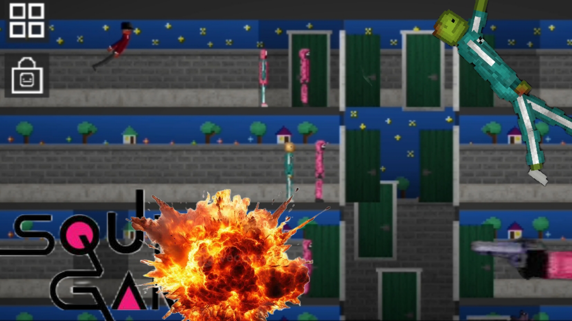 игра в кальмара в melon playground #melon #игра #игра в кальмара #melon playground #melon sandbox