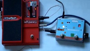 WhammyD — custom midi controller for Digitech Whammy