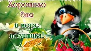 Прекрасного дня. Музыкальная открытка пожелание.