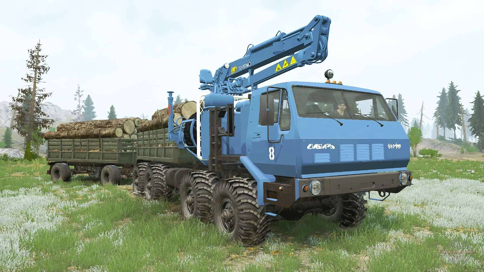 SPINTIRES: карта КАЛЫМ - 9 ( автор Н. Артамонов ) 4К смотреть онлайн