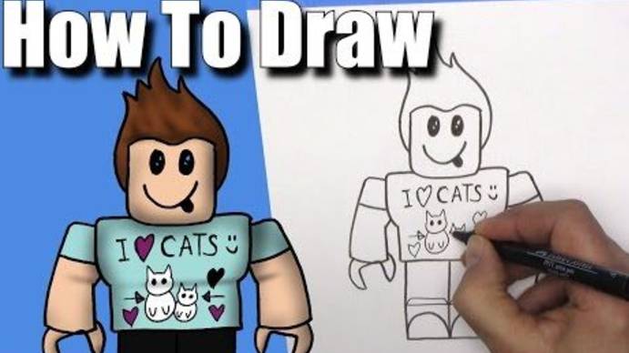 Я нарисую каждого в роблокс в режиме который называется нарисуй себя