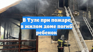 В Туле при пожаре в жилом доме погиб ребенок