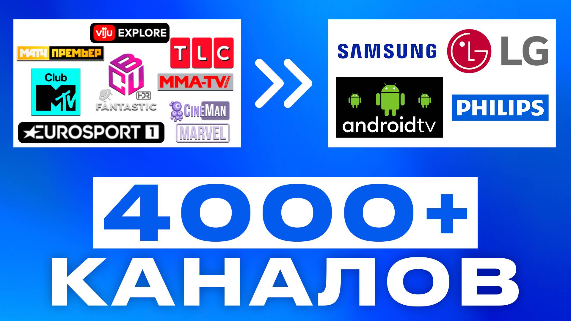 4000 БЕСПЛАТНЫЕ тв каналы на смарт тв и андроид тв на телевизор через интернет. ТВ каналы онлайн. смотреть онлайн