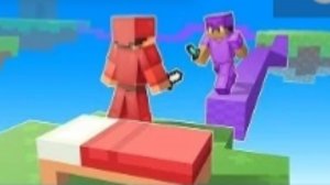 Просто игра в бедварс с другом #bloxd io #bedwars #pvp