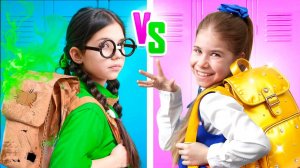 Богатая принцесса против бедной принцессы в школе с Евой