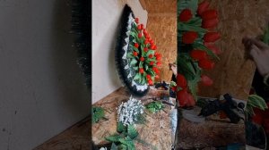 Венок "Капля"#3 пластиковый