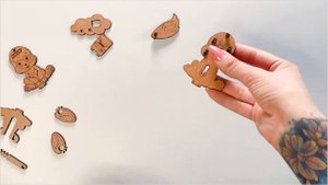 Видеоинструкция | Сборка открытки-конструктора "Фенек"