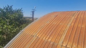 Покраска ржавого ангара с применением промышленного преобразователя ржавчины RAL 7047