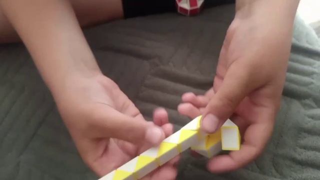 делаю из змейки Рубика шарик