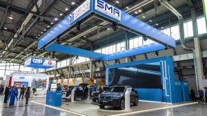 Выставочный стенд "SMR" на выставке "Иннопром", июль 2025, г. Екатеринбург
