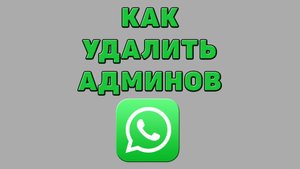 Как удалить админов в Ватсапе