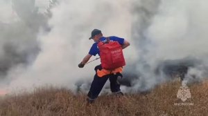 В Крыму направлены дополнительные силы и средства для тушения ландшафтного пожара