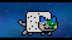 Персик летит по космосу 1 минуту под лос пингвинос