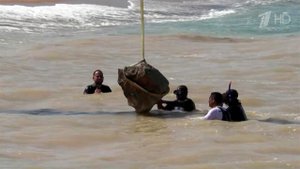 В Египте провели масштабные подводные раскопки и подняли на сушу три ценные статуи