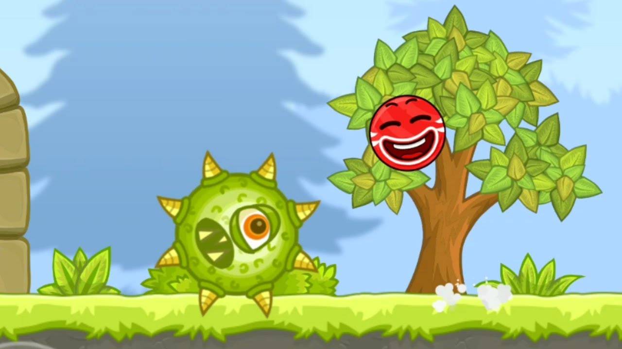 Красный Шар в игре Bounce Ball 5 Уровни 41-45 Босс смотреть онлайн