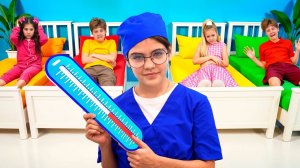 Ева и дети учатся хорошим привычкам и узнают о вреде сладостей