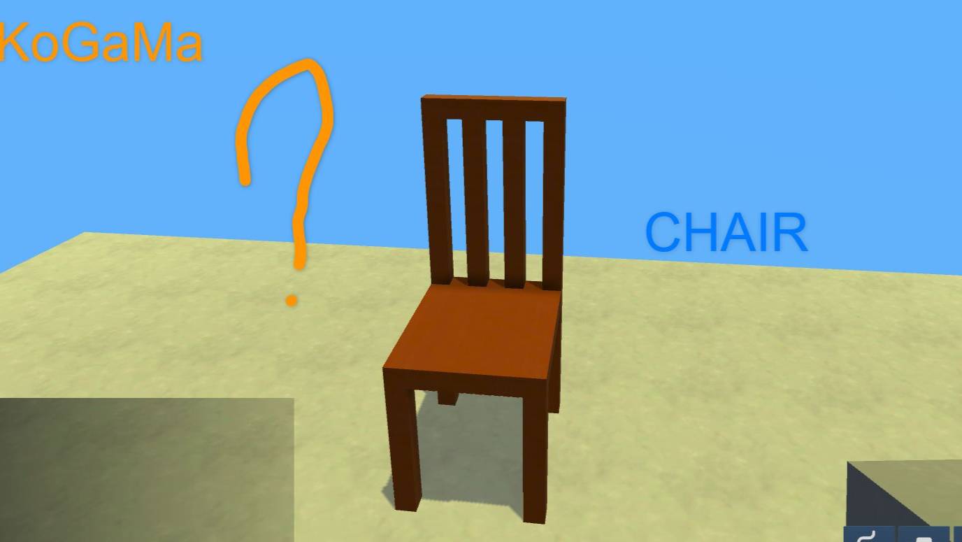 How to create chair in KoGaMa? (KoGaMa studio)