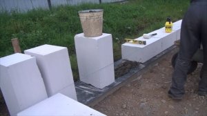 1-й ряд газоблока.