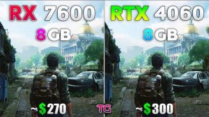 RTX 4060 vs RX 7600 - Test in 10 Games