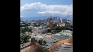 Круговой вид (360 градусов) со смотровой площадки Храма Христа Спасителя